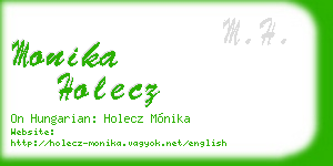 monika holecz business card