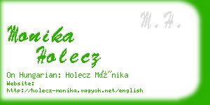 monika holecz business card